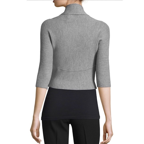 Elie Tahari Becca Shrug in Gray Melange. Size Medium. NWOT. - Picture 5 of 12